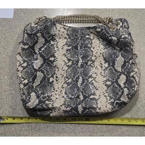 Antonio Melanin Faux Snake Skin Purse w/ Removable Matching Wallet & Storage Bag